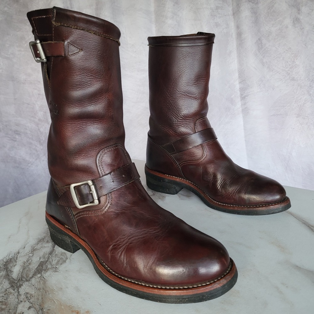 Chippewa Size 10 E Classic Engineer Biker Moto Boots Cordovon (Color)